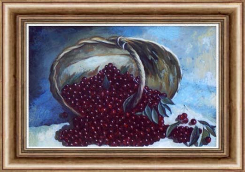 Basket of cherries