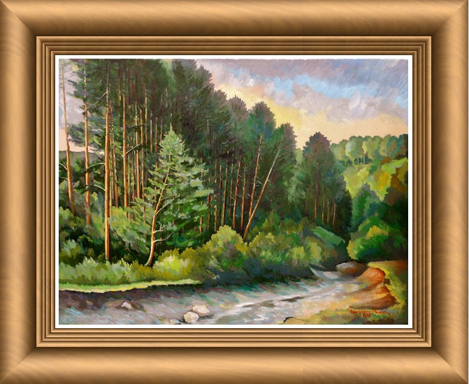 Valley with trees