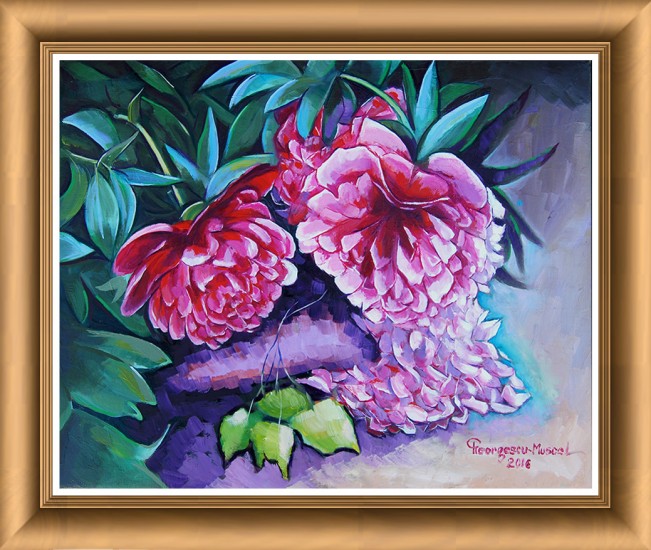 Shake peonies